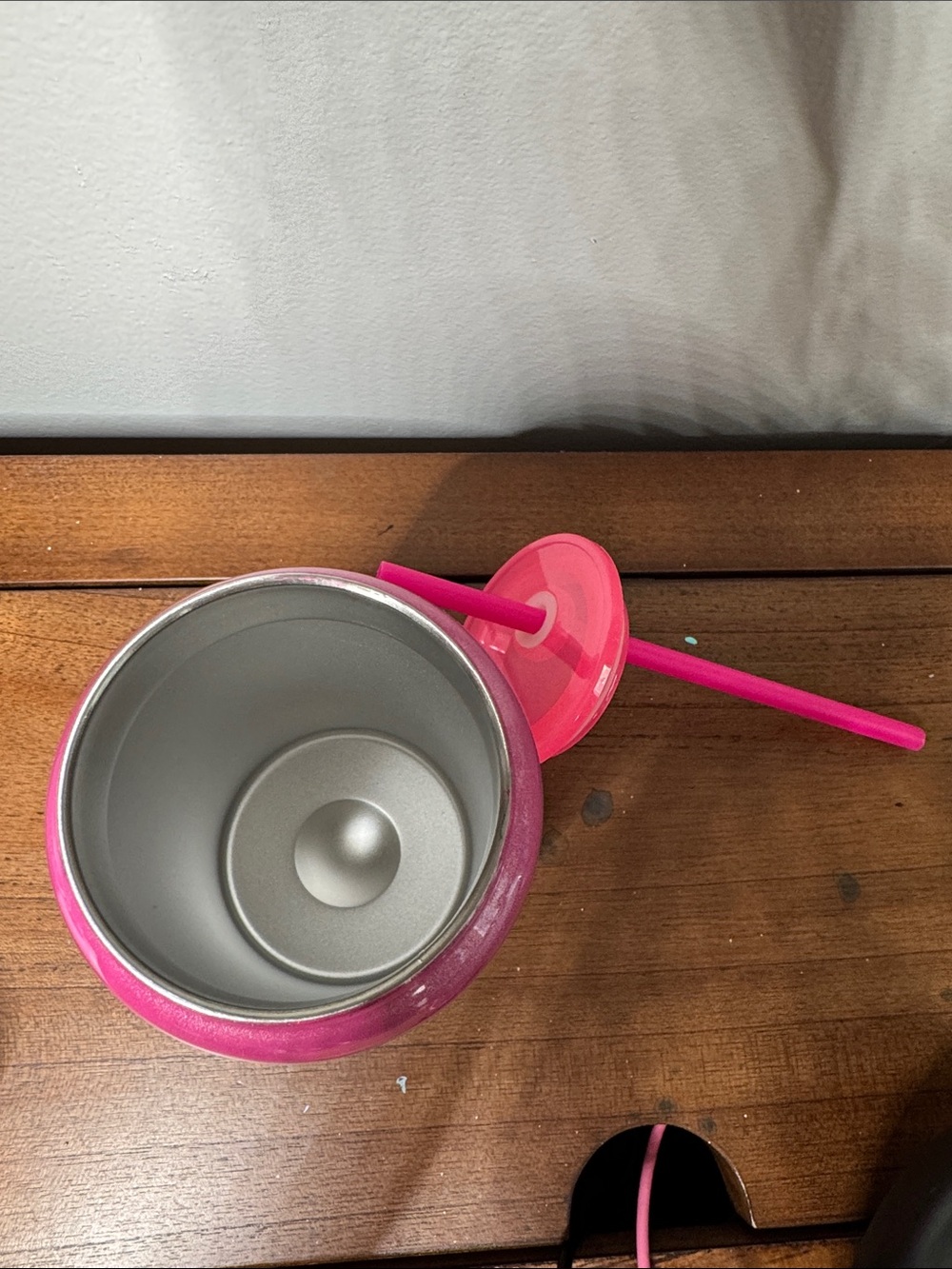 Pink and Black Floral Checkered Cup - Picture 5 of 7